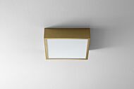 Pyxis 1-Light LED Ceiling Mount in Aged Brass