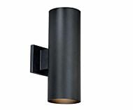 Chiasso 2-Light Outdoor Wall Mount in Textured Black