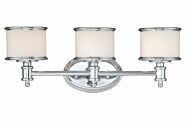 Carlisle 3-Light Bathroom Vanity Light in Chrome