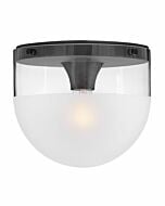 Hinkley Beck 1-Light Flush Mount Ceiling Light In Black