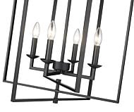 Millennium Lighting Nellis 4-Light Pendant Light In Matte Black