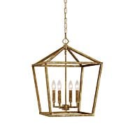 Millennium Lighting 3000 Series 4 Light Pendant in Vintage Gold