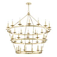 Allendale 36-Light Chandelier in Aged Brass