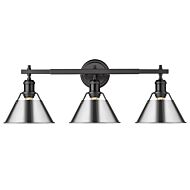 Orwell 3-Light Bathroom Vanity Light Vanity in Matte Black