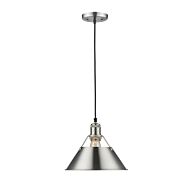 Golden Orwell 9 Inch Pendant Light in Pewter