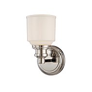 Hudson Valley Windham 5 Inch Bathroom Vanity Light in Satin Nickel