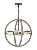 Hinkley Bodie 4-Light Pendant In Dark Cement