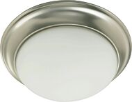 3507 Satin Opal Ceiling Mount 3-Light Ceiling Mount in Satin Nickel