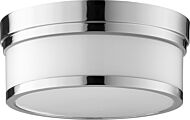 Quorum Celeste 2 Light Ceiling Light in Polished Nickel