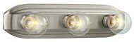 Value Bathroom Vanity Light 3-Light Bath Bar in Brushed Nickel