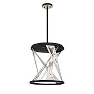 Eurofase Sarise 4 Light Chandelier in Black