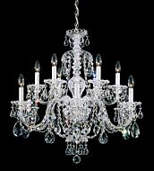 Sterling 12-Light Chandelier in Gold