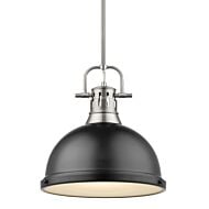 Golden Duncan 15 Inch Pendant Light in Pewter