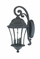 Waverly 3-Light Wall Sconce in Matte Black