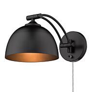 Rey 1-Light Wall Sconce in Matte Black