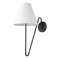 Kennedy 1-Light Wall Sconce in Natural Black