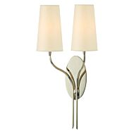 Hudson Valley Rutland 2 Light 25 Inch Wall Sconce in Polished Nickel