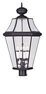 Georgetown 4-Light Outdoor Post Lantern in Bronze