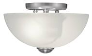 Somerset 2-Light Ceiling Mount in Brushed Nickel