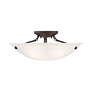 Oasis 3-Light Ceiling Mount in Bronze