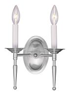 Williamsburgh 2-Light Wall Sconce in Brushed Nickel