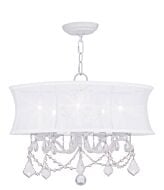 Newcastle 5-Light Chandelier in White