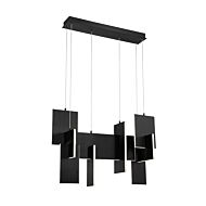 Eurofase Coburg 1 Light Chandelier in Black