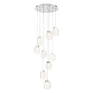 Eurofase Paget 9 Light Chandelier in Chrome