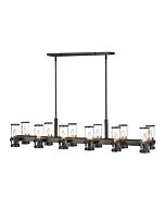 Hinkley Reeve 12-Light Linear Chandelier In Black Oxide