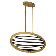 Eurofase Ombra 2 Light Chandelier in Brass