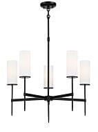 Minka Lavery 5 Light Transitional Chandelier in Coal