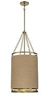 Minka Lavery 4 Light Pendant Light in Soft Brass