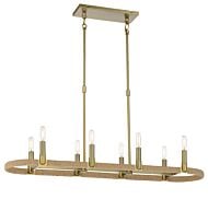 Minka Lavery 8 Light Kitchen Island Light in Soft Brass