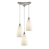 Vesta 3-Light Pendant in Satin Nickel