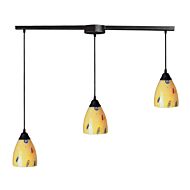 Classico 3-Light Pendant in Dark Rust