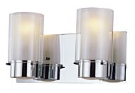 DVI Essex 2-Light Bathroom Vanity Light in Chrome