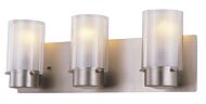 DVI Essex 3-Light Bathroom Vanity Light in Buffed Nickel