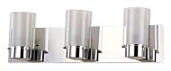 DVI Essex 3-Light Bathroom Vanity Light in Chrome