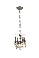 Lillie 4-Light Pendant in Pewter