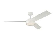 Monte Carlo LED Cirque 56 Inch Indoor Ceiling Fan in Matte White