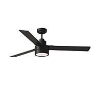 Jovie 1-Light 58" Ceiling Fan in Midnight Black