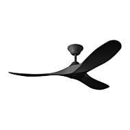 Maverick Coastal 52" Ceiling Fan in Midnight Black