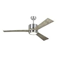 Vision 1-Light 52" Ceiling Fan in Brushed Steel