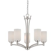 Pittman 5-Light Chandelier in Brushed Nickel