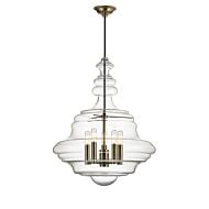 Hudson Valley Washington 5 Light 26 Inch Chandelier in Aged Brass