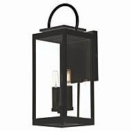 Nassau Vivex 2-Light Outdoor Wall Sconce in Black