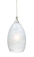 Milano 1-Light Mini Pendant in Satin Nickel