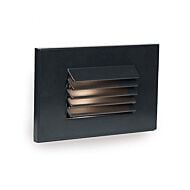 4051 1-Light LED Step and Wall Light in Black with Aluminum