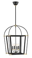 Hinkley Selby 4-Light Chandelier In Black