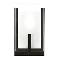 Syll 1-Light Bathroom Vanity Light Sconce in Midnight Black